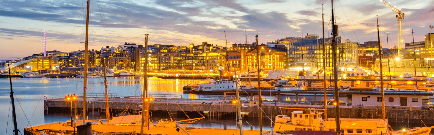 Oslo - widok panorama nad morzem