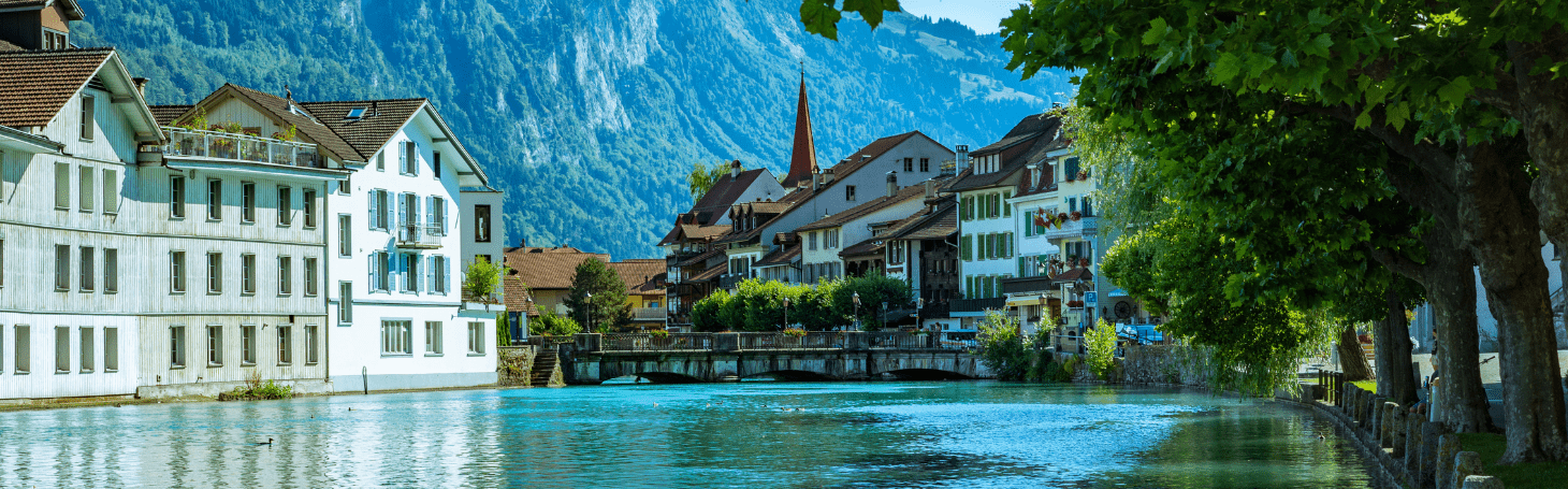 Interlaken widok na rzekę