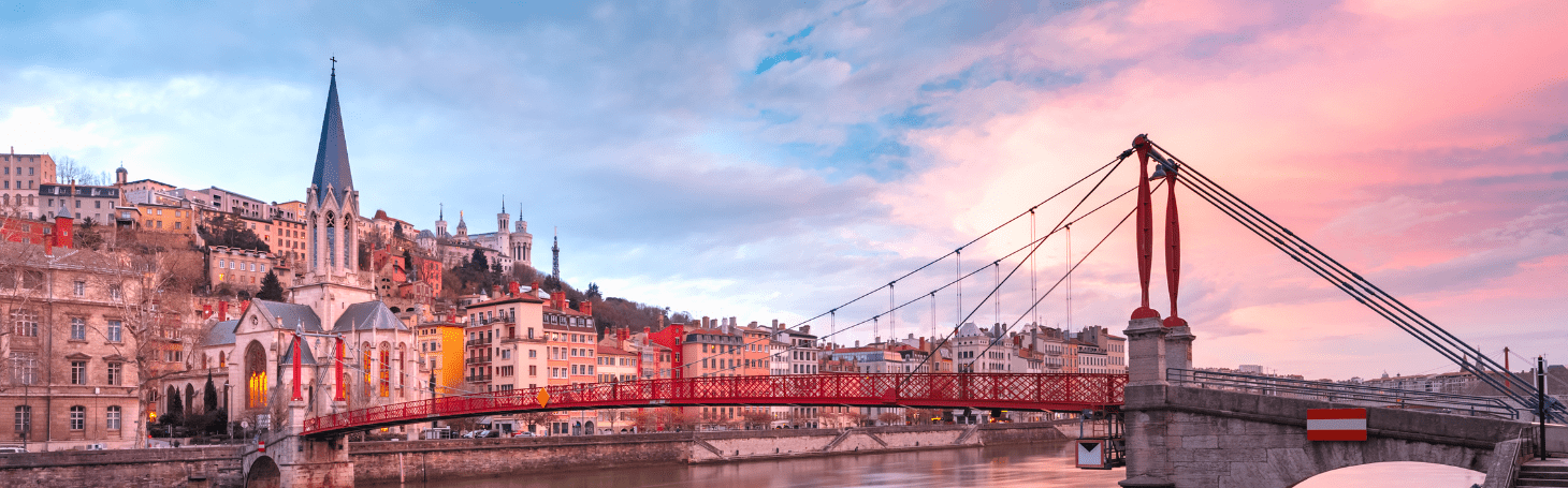 Lyon - widok na stare miasto