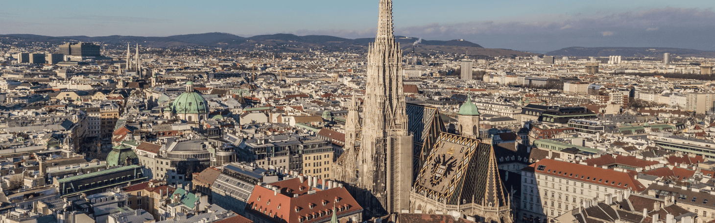 Widok na centrum Wiednia 