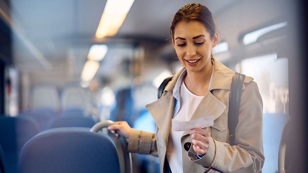 kobieta w pociągu