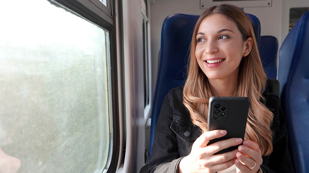 kobieta w pociągu