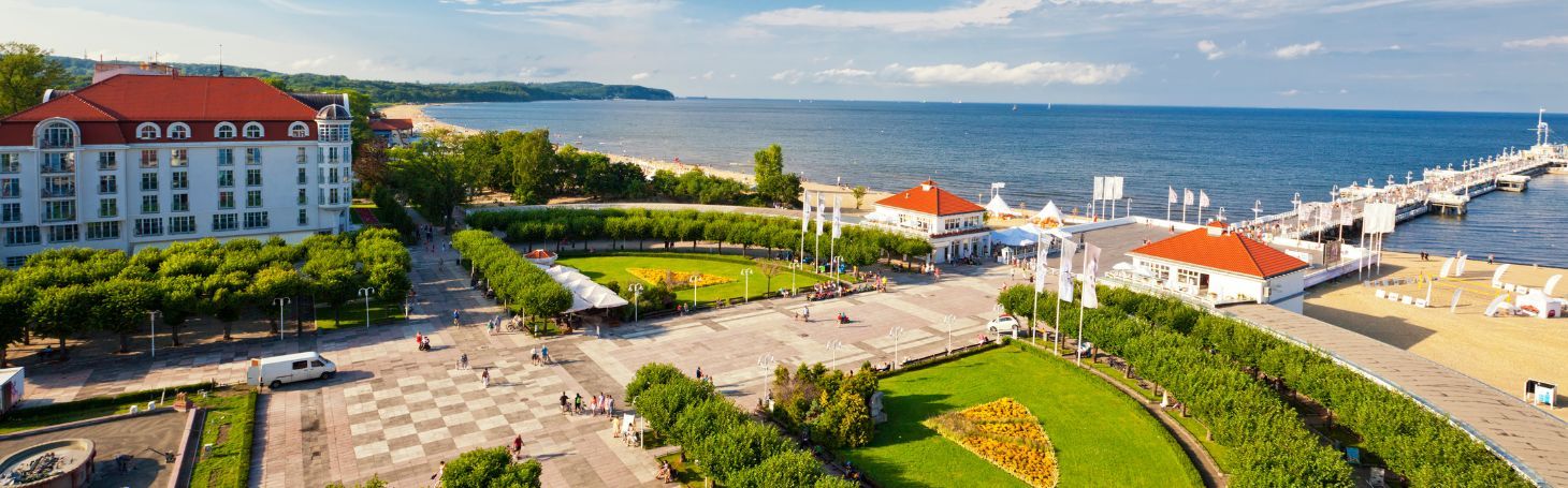 Widok na Sopot z góry