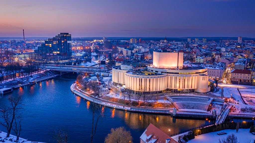 bydgoszcz panorama - ferie zimowe kujawkso pomorskie atrakcje