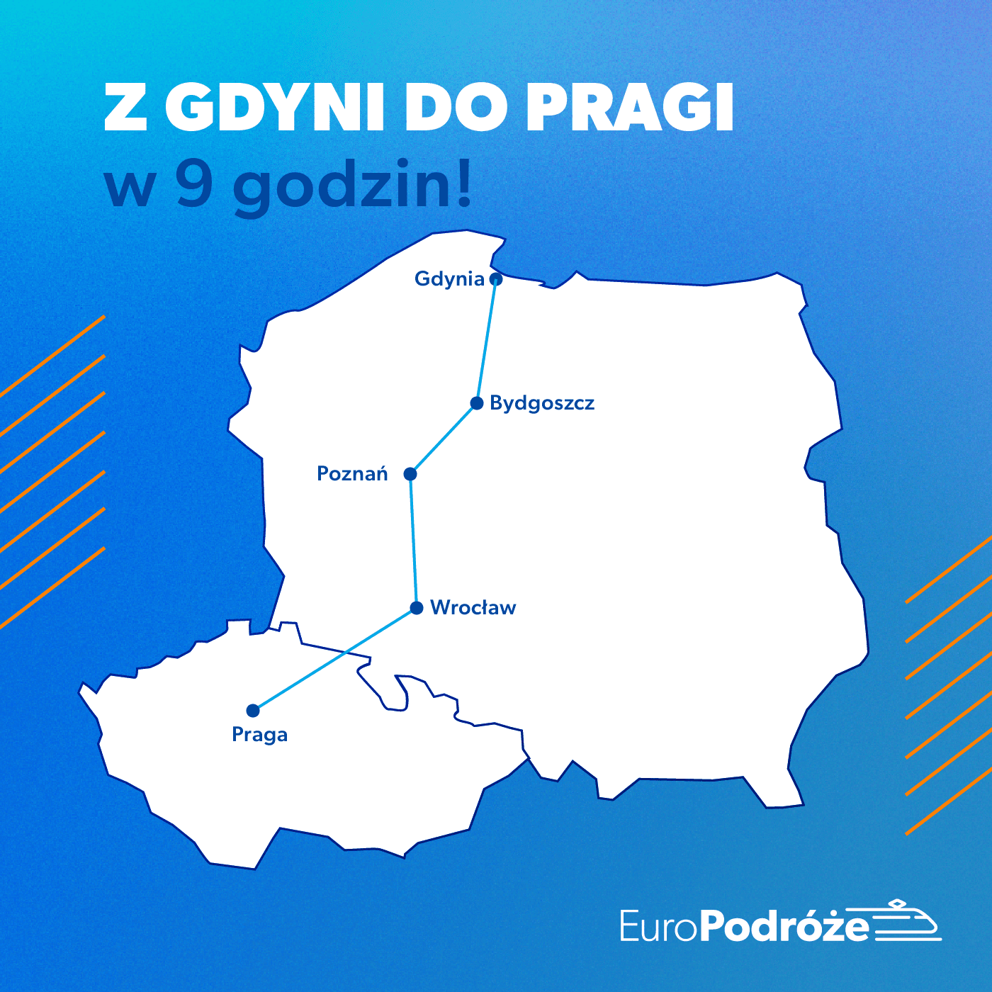 Mapa połączeń Baltic Express