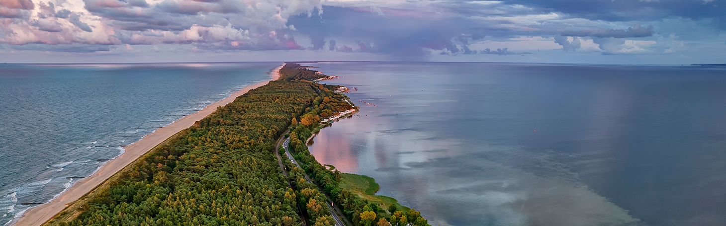 panorama Hel - Pociągi na Hel