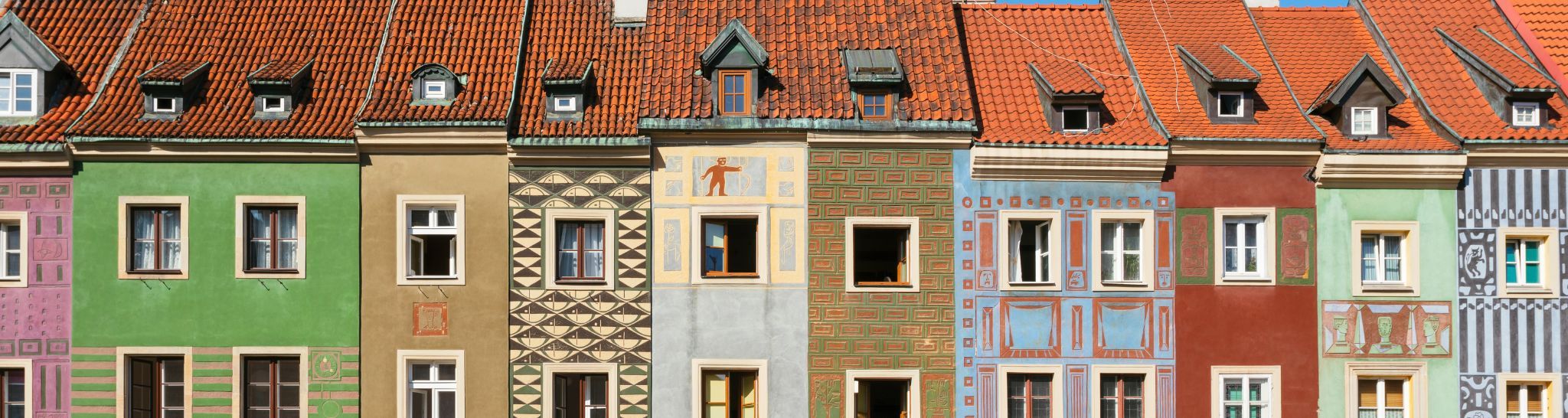 Grafika: widok rynku w Poznaniu