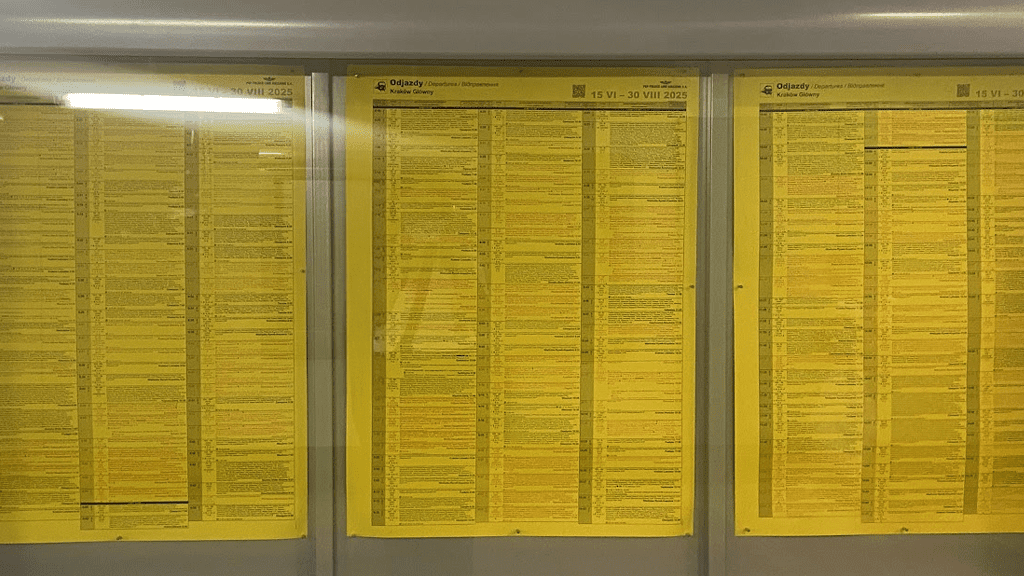 Tablica z rozkładem