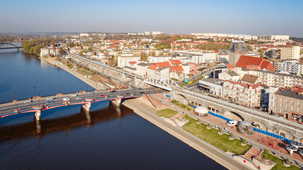 Widok na miasto Gorzów Wielkopolski