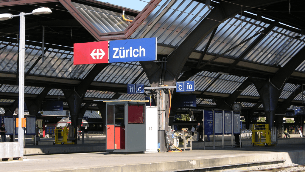 Stacja kolejowa w Zurichu