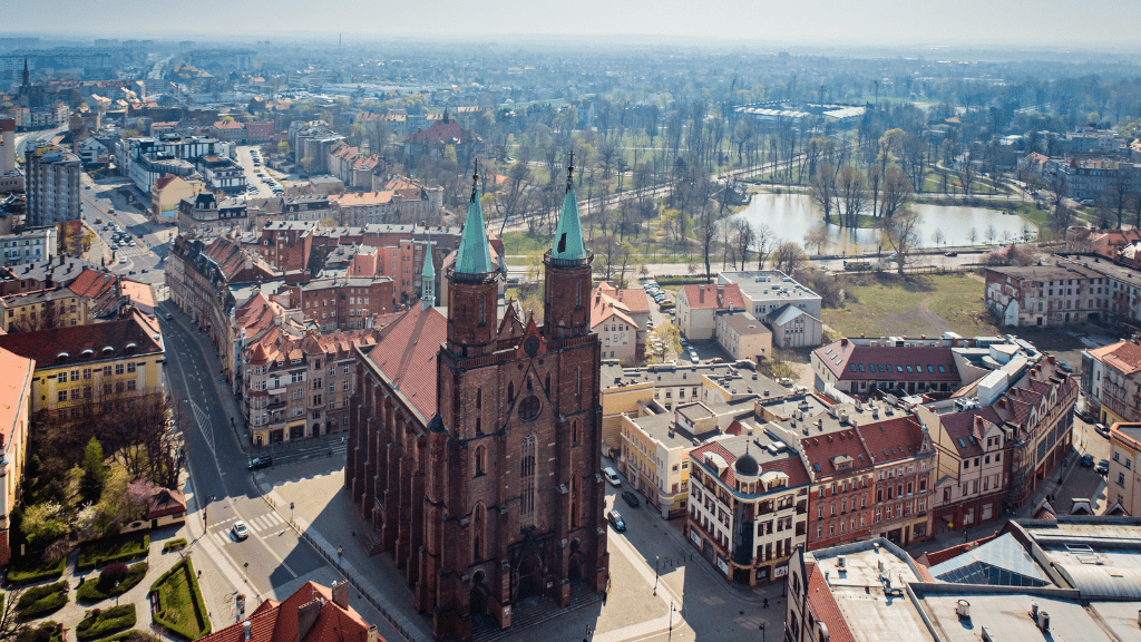 Legnica z lotu ptaka