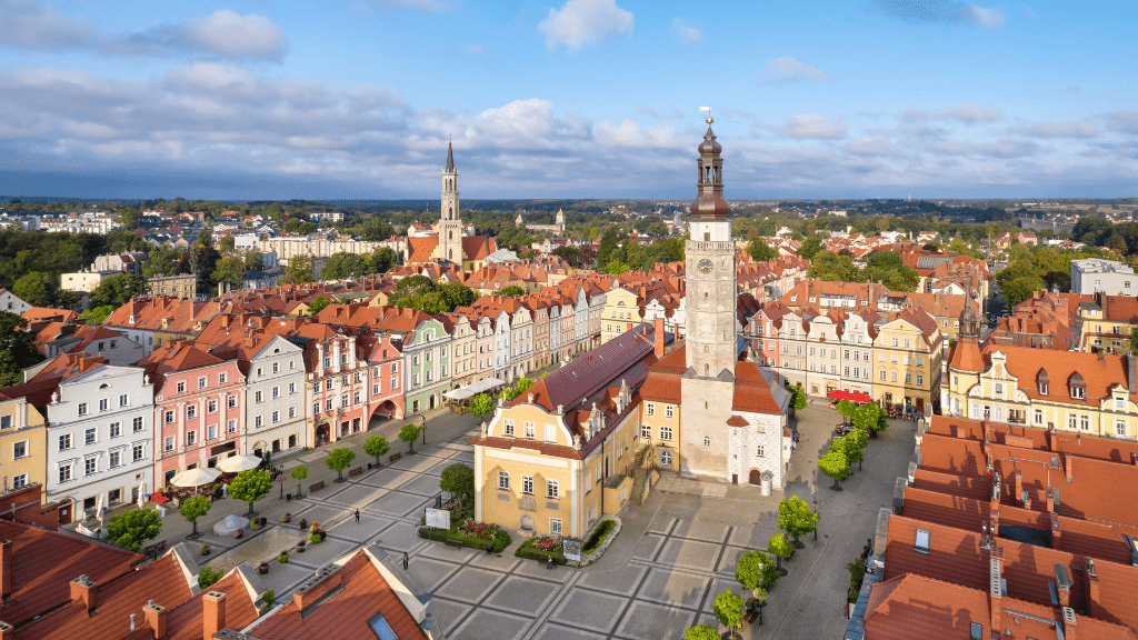 Bolesławiec z lotu ptaka