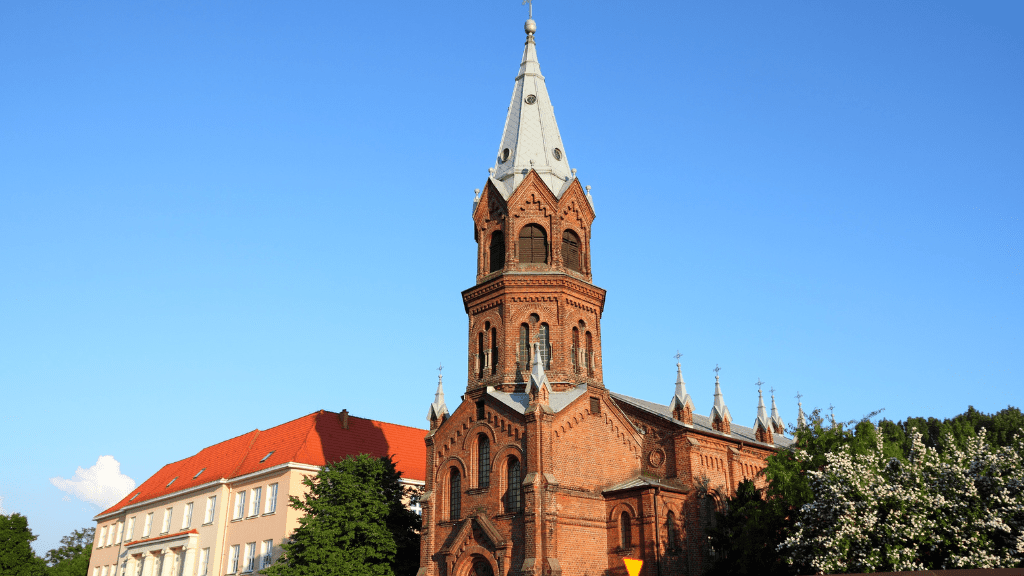 Konin widok na kościół