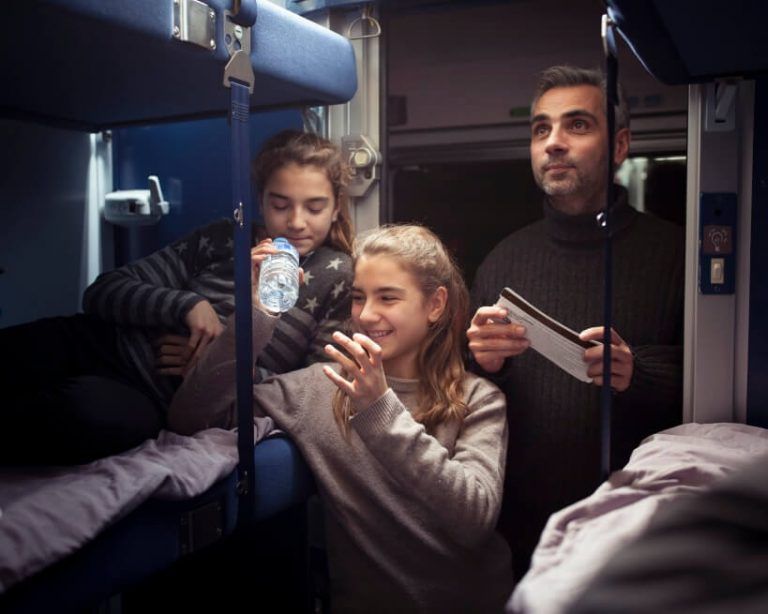 Nocny pociąg we Francji