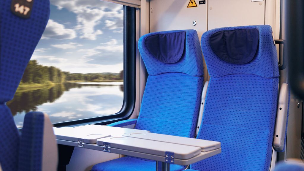 Fotele w pociągu